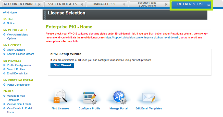 Délivrer un certificat d'administrateur dans EPKI 01.png