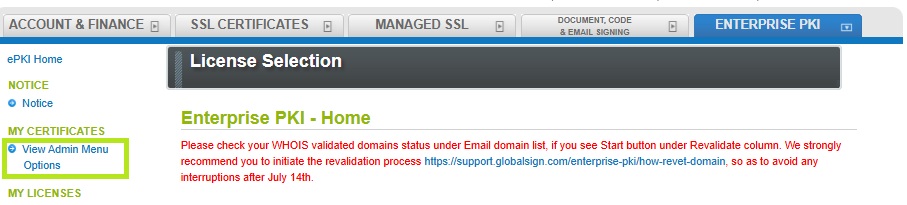 Délivrer un certificat d'administrateur dans EPKI 02.png