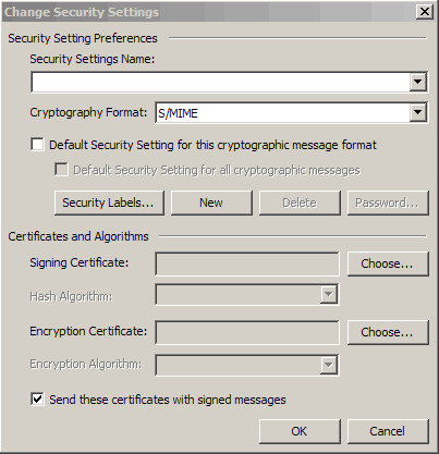 Outlook 2007 Change Security Settings