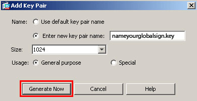 Add Key Pair