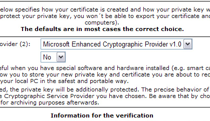 Cryptographic Service Provider