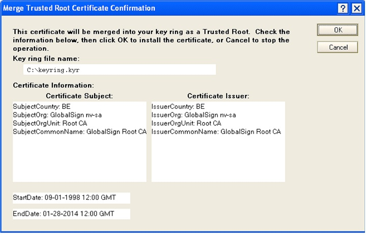 Merge Trusted Root