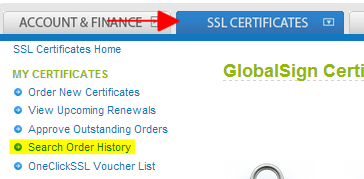SSL Certificates Tab