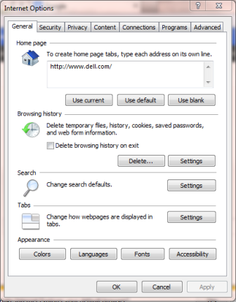 Internet Explorer Export Options