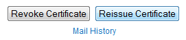 Reissue Certificate Button