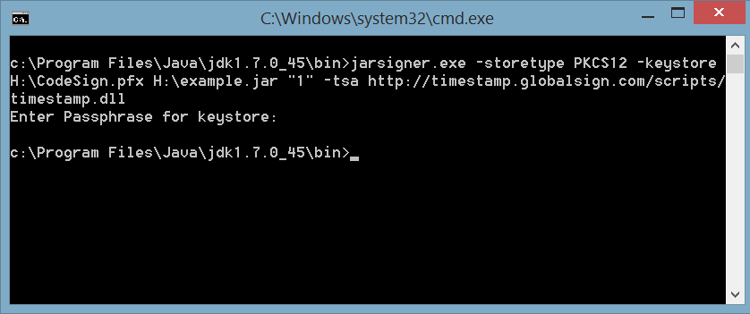 Java Code Signing Pksc12 Method Java Code Signing Pksc12 Method Globalsign Support