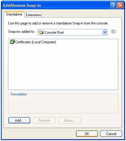 ... certificates trusted root certification authorities certificates right