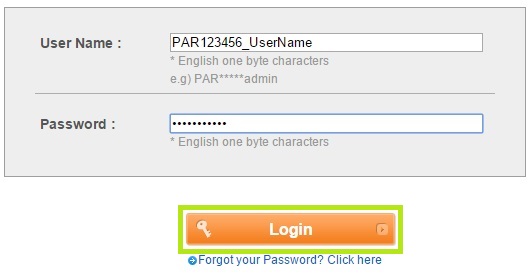 UserID and Password