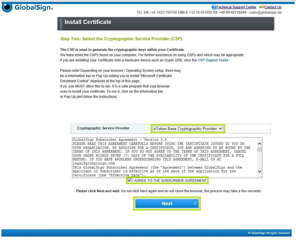 Download and Install EV Code Signing Certificate :: Download and