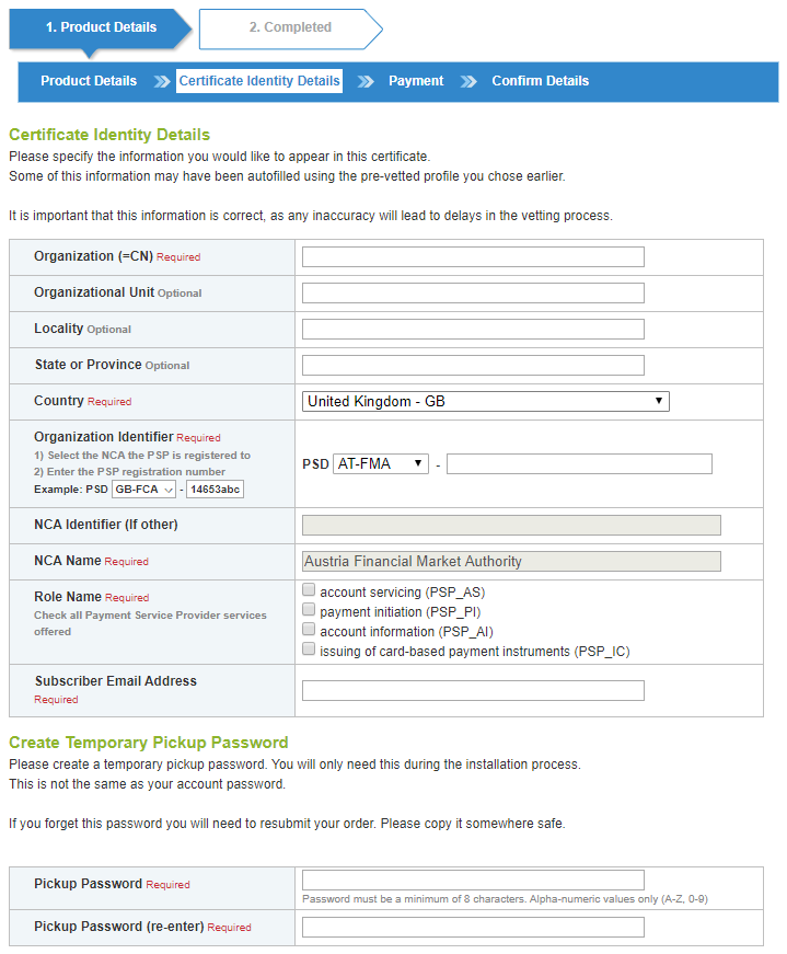 CERT Reference Information