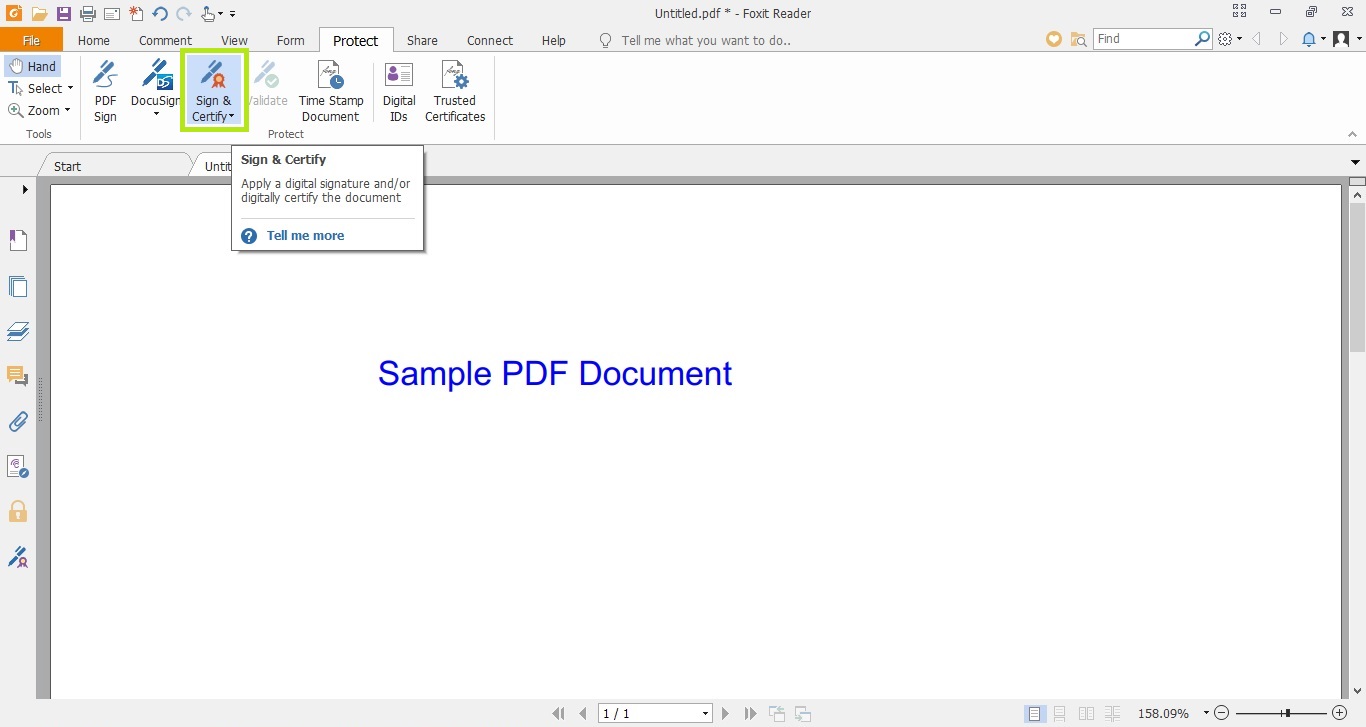 How To Sign A Pdf Document Using Foxit Reader 1183