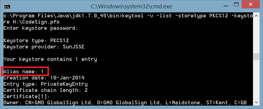 Java Code Signing Pksc12 Method Java Code Signing Pksc12 Method Globalsign Support