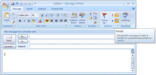 How to Send a Secure Email in Microsoft Outlook?