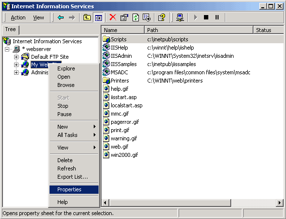 Install Certificate Micro Exchange 2003 02.png